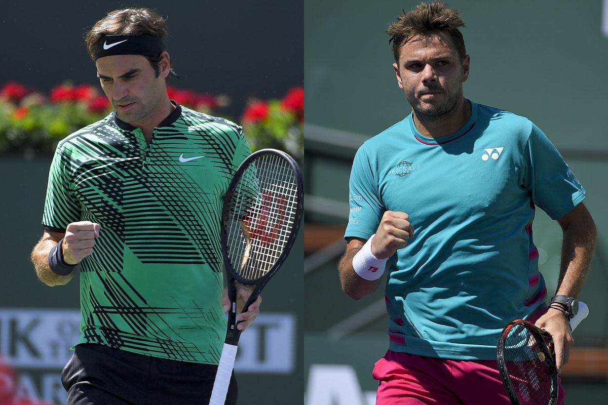 Federer, Wawrinka to face each other in all-Swiss Indian Wells final